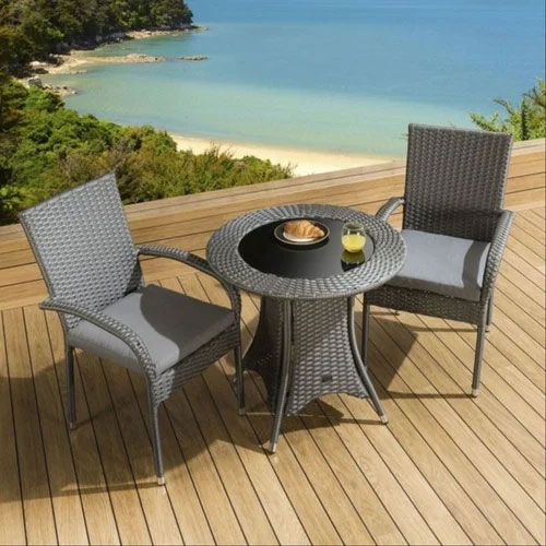 Balcony Table Set 2 Armed Chairs Manufacturers in Noida