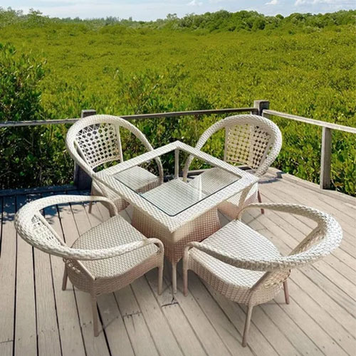 Garden Patio Seating Set 14 4 Chairs And Table Set Balcony Furniture Coffee Table Manufacturers in Noida
