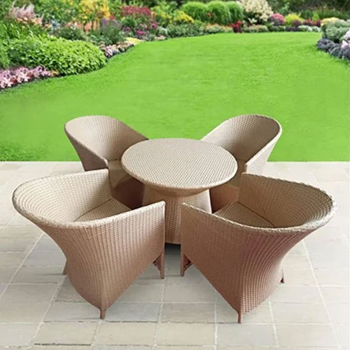Patio Indoor Outdoor Living Room Balcony Garden Chair Table 4+1 Manufacturers in Noida